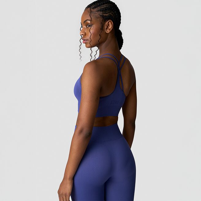 Define Seamless Sports Bra, Dark Slate Blue, L  Define Seamless Sport-bh Mørkeblå