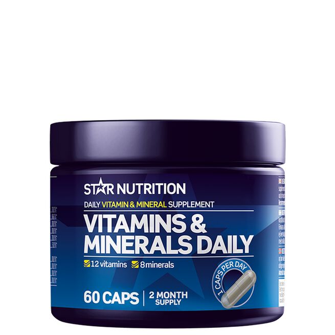 Star nutrition Vitamin minerals daily Vitamins & Minerals Daily 60 kapsler