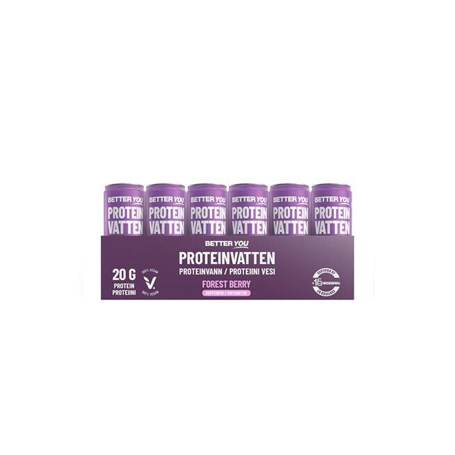 24 x Proteinvatten 330 ml Skogsbär 24 x Proteinvann Villbær 330 ml