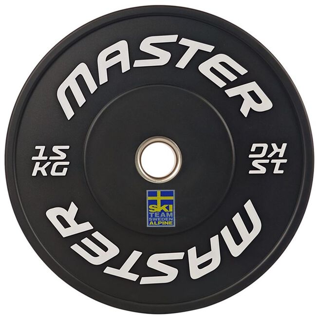 Master Fitness Bumper Ski Black, 15 kg Bumpervekter Ski Svart