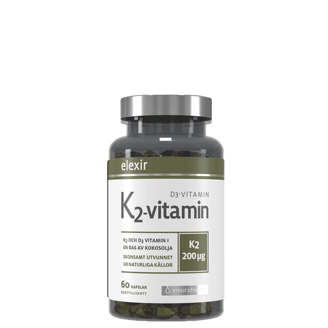 K2+D3 200 mcg, 60 kapsler Vitamin K2+D3 200 mcg 60 kapsler