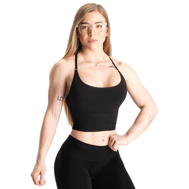 Better Bodies Rockaway Bra, Black Melange Rockaway Bra, Black Melange