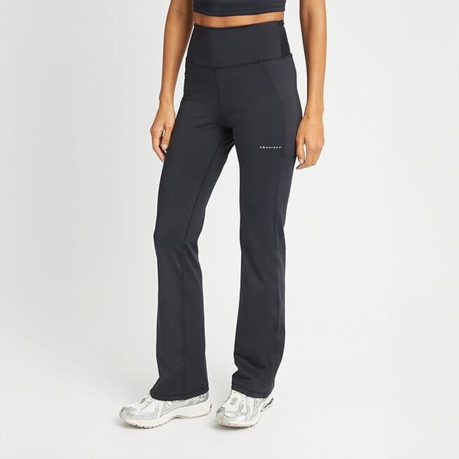 Flattering High Waist Pants, Black, L  Flattering High Waist Pants Svart
