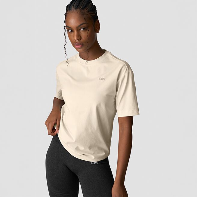 Everyday Cotton T-shirt, Cream, XS  Everyday Cotton T-shirt, Cream