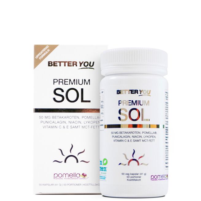 Premium Sol, 50 kapslar Better You Premium Sol Betakaroten 50 kapsler