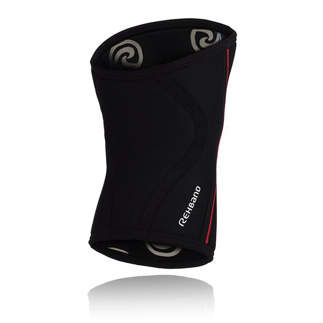 RX Knee Sleeve, 7mm, Black/Red, S  RX Knestøtte 7mm Svart/Rød