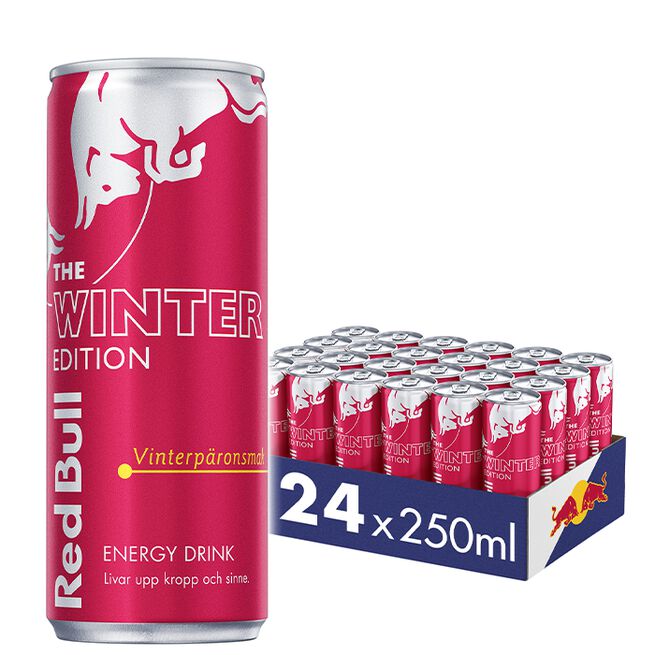24 x Red Bull Energidryck, 250 ml, Winter Edition Vinterpäron 24 x Red Bull Energidryck, 250 ml, Winter Edition Vinterpäron Vinterpäron