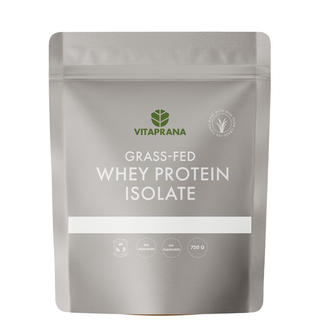 Grass-fed Whey protein isolate, 750 g, Naturell Myseproteinisolat Grass-fed 750 g Naturell