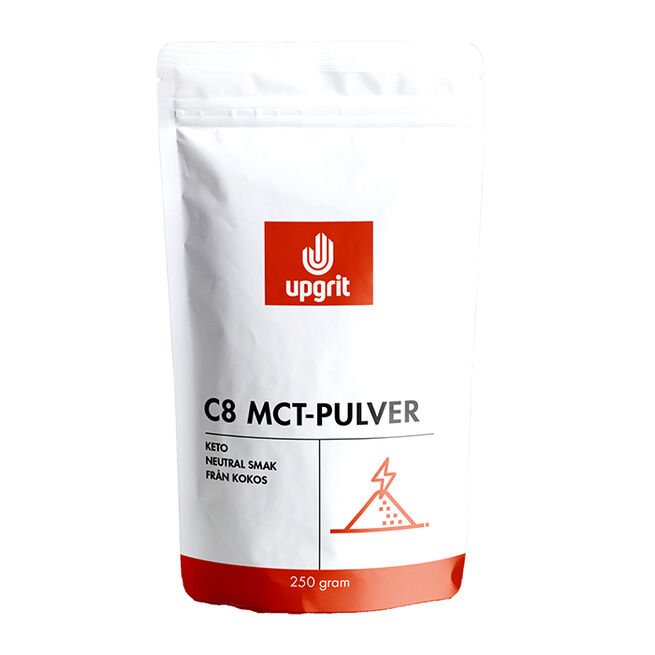 C8 MCT-pulver 250 g Upgrit  C8 MCT Pulver 250 g