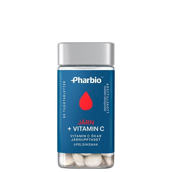 Järn + Vitamin C 90 tabletter Jern + Vitamin C 90 tabletter