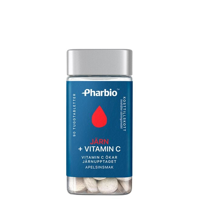  Pharbio Järn + Vitamin C 90 tabletter