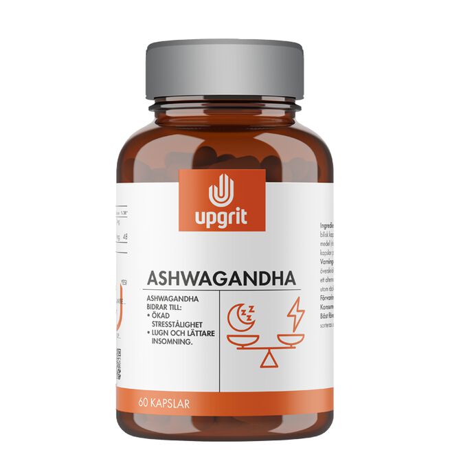 Ashwagandha 60 st Upgrit Ashwaganda 60 kapsler