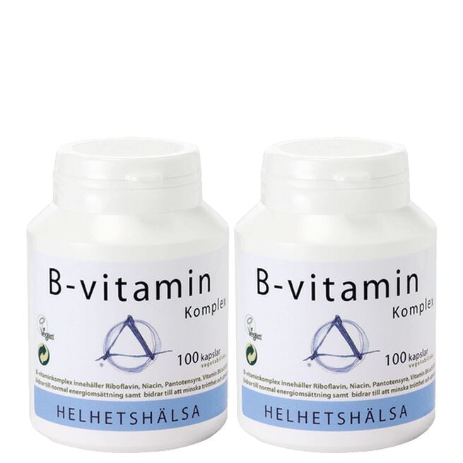 2 x B-vitamin Komplex 100 kapsler 2 x B-vitamin Komplex 100 kapsler