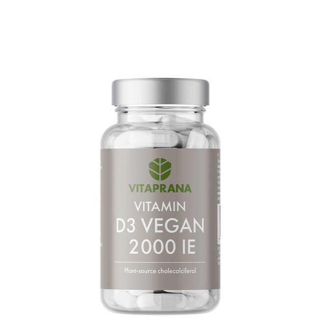 Vitamin D3 Vegan, 2000IE, 110 kapslar Vitamin D3 Vegan 2000 IE 110 kapsler