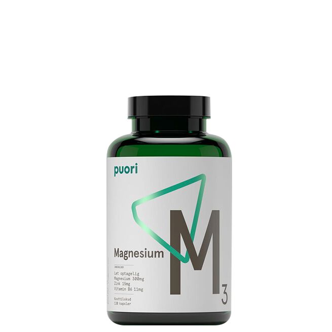 M3 magnesium Puori M3 Magnesium & Zink, 120 kapsler