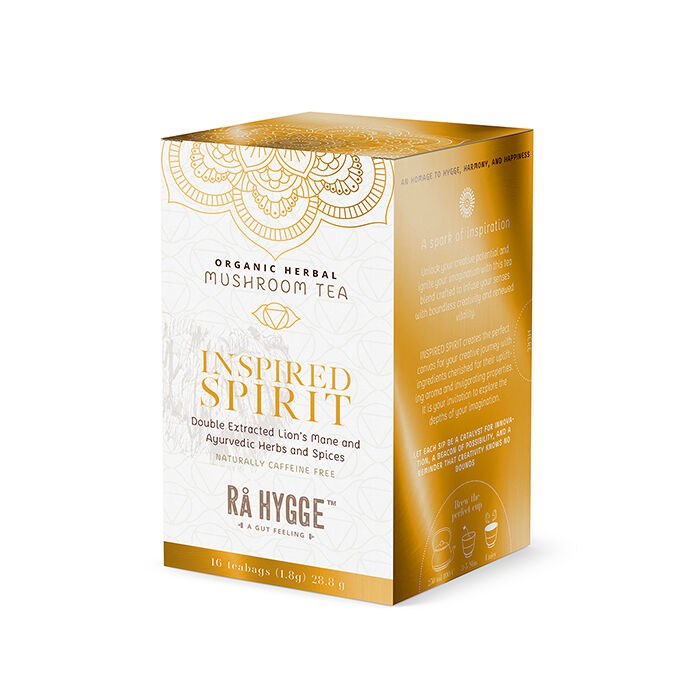 Urtete Inspired Spirit med Lion's Mane ekstrakt 16 poser &Oslash;KO