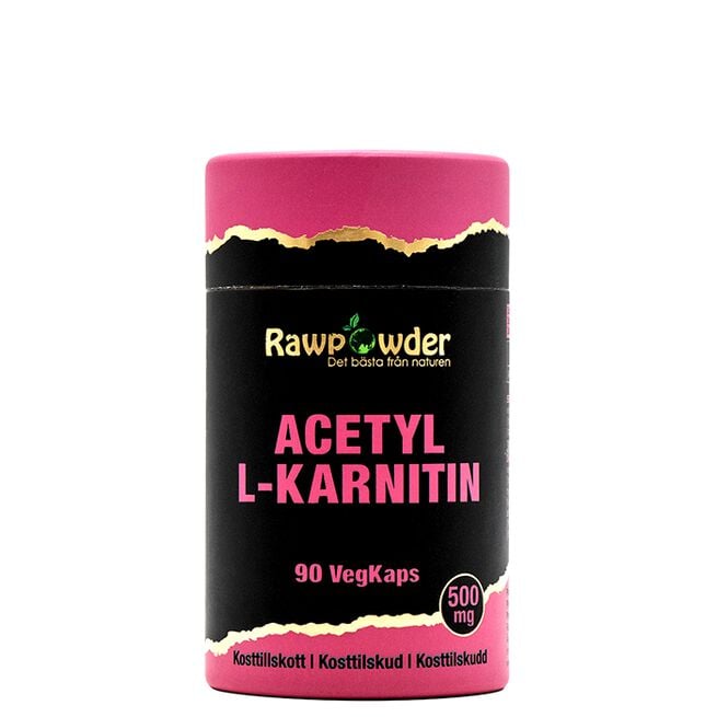 Rawpowder Acetyl L-Karnitin 500 mg 90 kapslar Acetyl L-Karnitin 500 mg 90 kapsler
