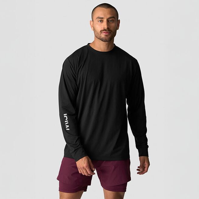 Mirage Dri-Release Long Sleeve Print, Black, L Mirage Dri-Release Genser Svart