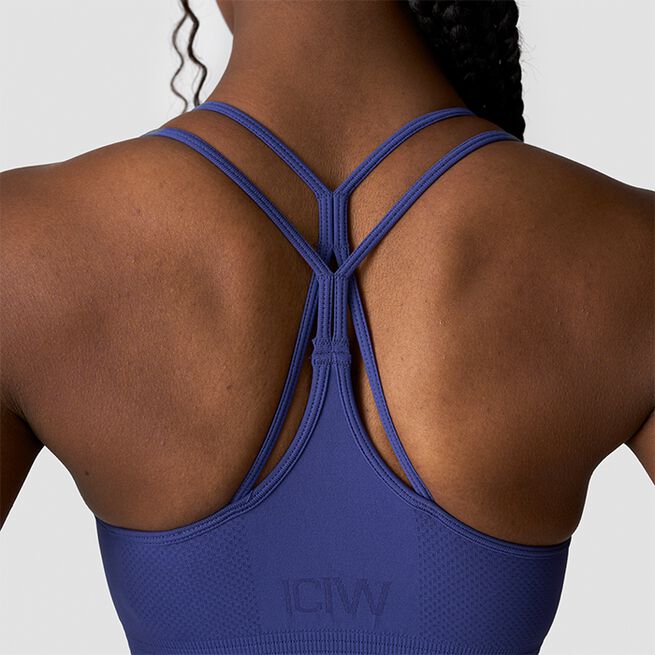 Define Seamless Sports Bra, Dark Slate Blue, L  Define Seamless Sport-bh Mørkeblå