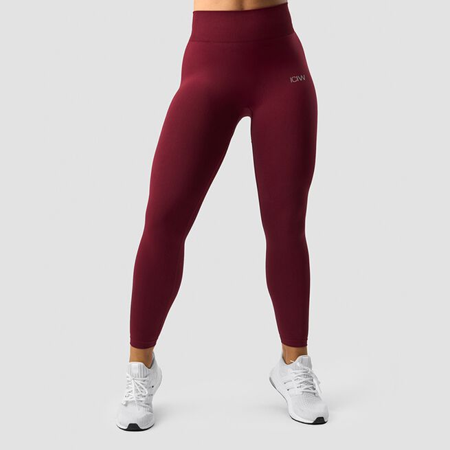 Define Seamless Tights, Burgundy, S Define Seamless Tights, Burgundy