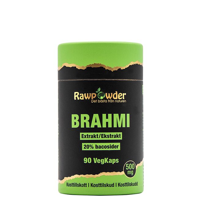 Rawpowder Brahmi Extrakt 500 mg 90 kapslar Brahmi Extrakt 500 mg 90 kapsler