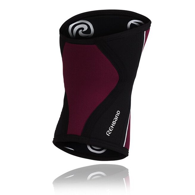 RX Knee Sleeve, 5mm, Burgundy/Black, XS  RX Knestøtte 5mm Vinrød/Svart