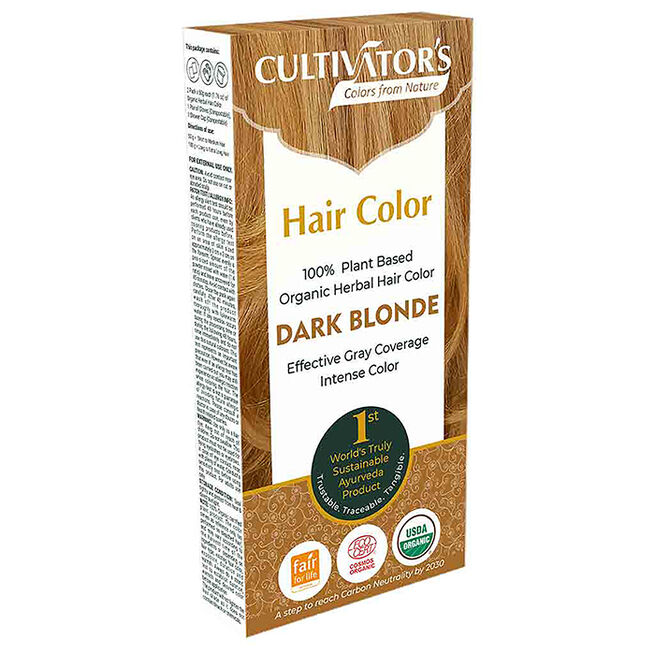 Plante-basert hårfarge mørkblond 100 g Plante-basert hårfarge 100 g