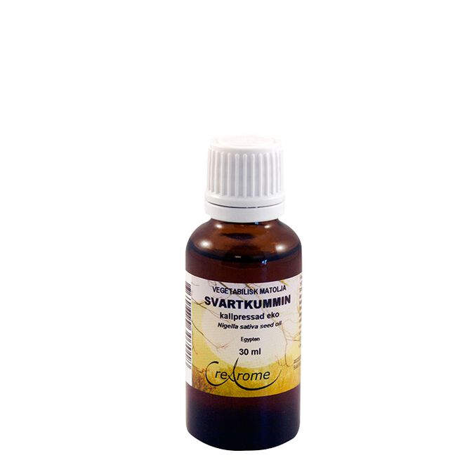 Svartkumminolja 30 ml Vegetabilsk matolje Svart spisskummen kaldpresset øko, 30 ml