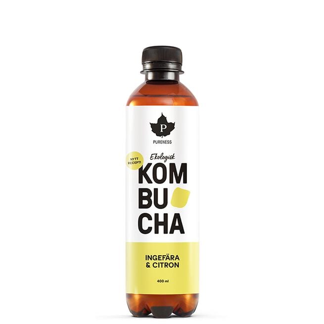 Kombucha EKO Ingefära & Citron 400 ml Kombucha EKO 400 ml Ingefära & Citron