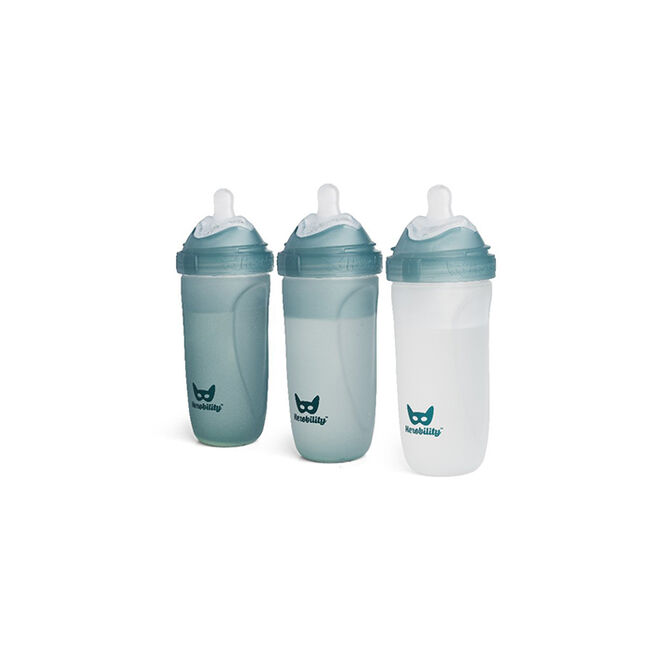 Heat Sensing Glass Baby bottle 320ml/11oz (3-Pack) Teal Smokkflasker Blå 320 ml 3-pakning