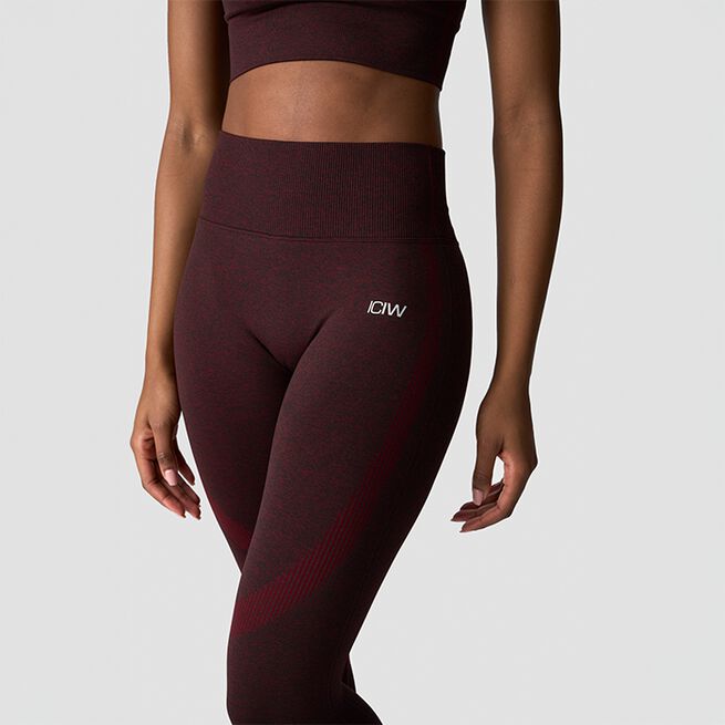 Soft Seamless Tights, Burgundy Melange, L  Soft Seamless Tights, Burgundy Melange