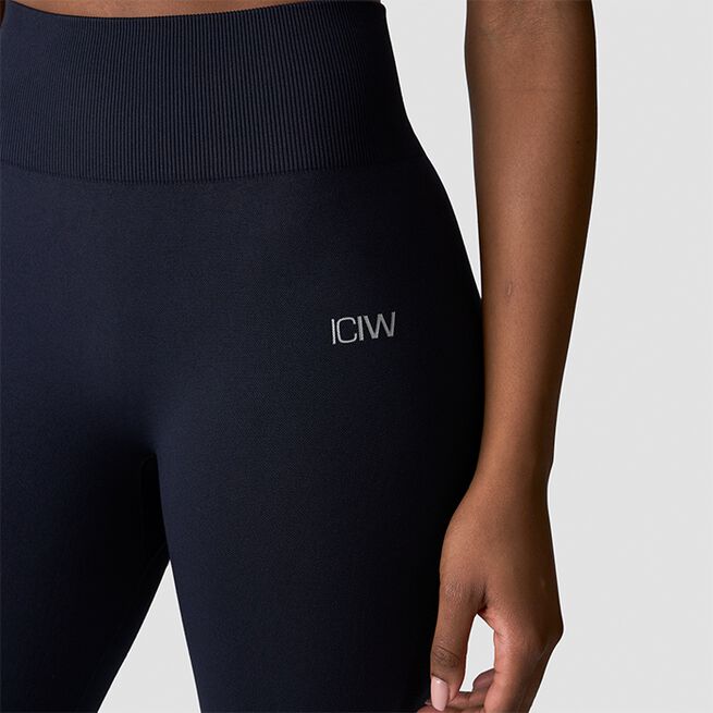 Divine Seamless Tights, Navy, M  Seamless treningstights Marineblå
