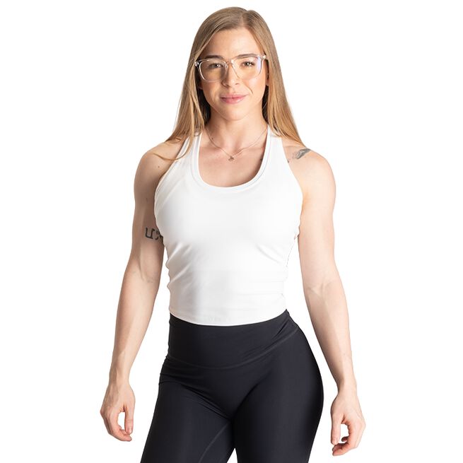 Better Bodies Core Crop T-Back, White Core Crop T-Back, White