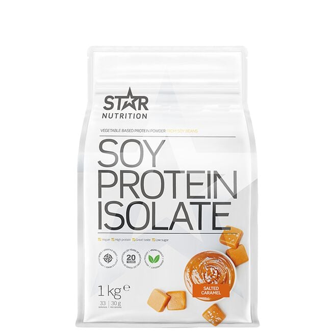 Star nutrition soy protein isolate salted caramel Soyaproteinisolat 1 kg Salted Caramel
