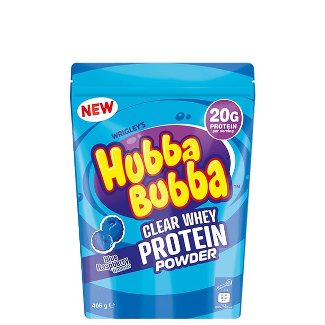 Hubba Bubba Clear Whey 405 g Blue Raspberry Hubba Bubba Clear Whey Myseprotein 405 g Blue Raspberry
