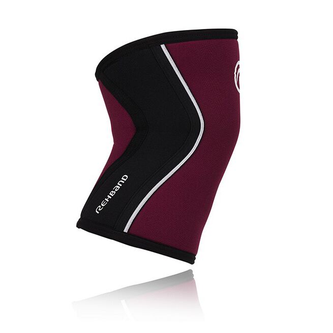 RX Knee Sleeve, 5mm, Burgundy/Black, XS  RX Knestøtte 5mm Vinrød/Svart