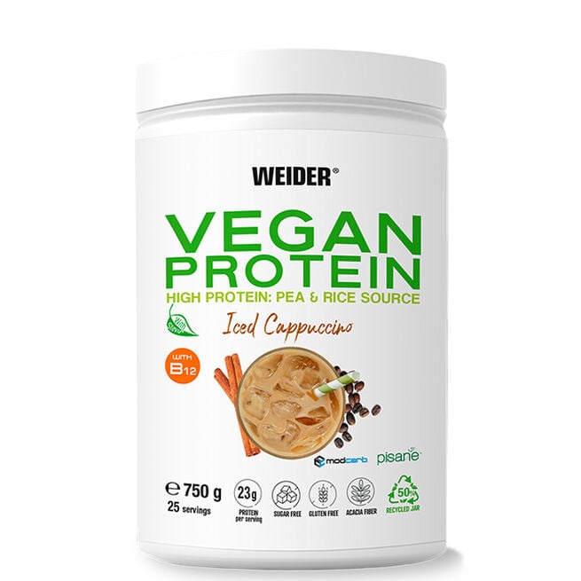 Vegan Protein, 750 g, Iced Cappuccino Vegansk Proteinpulver 750 g Iced Cappuccino