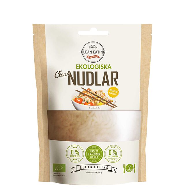 Ekologiska Shiratakinudlar 300 g Økologiske Clean Nudler, 300 g