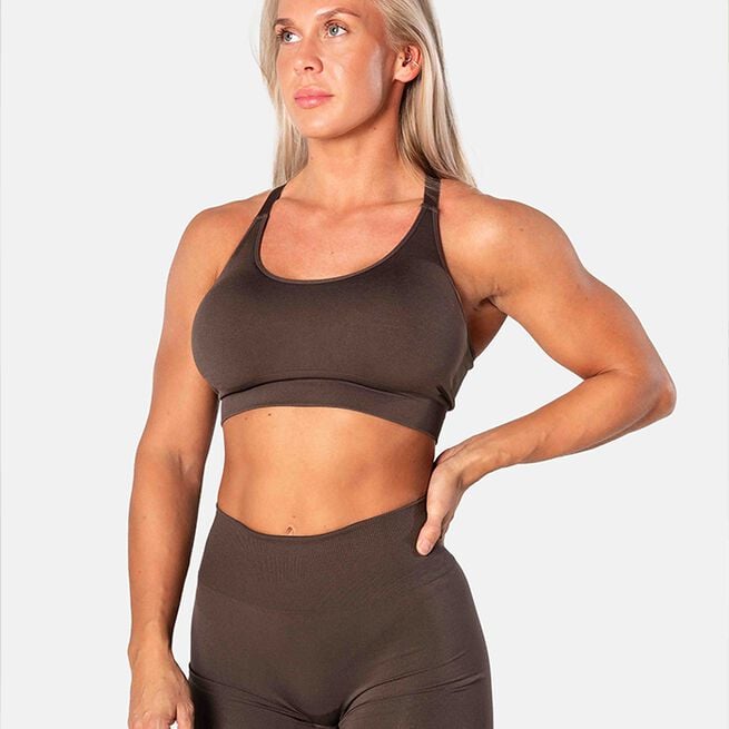 Relode Prime Scrunch Top, Brown, M Relode Prime Scrunch Top, Brown