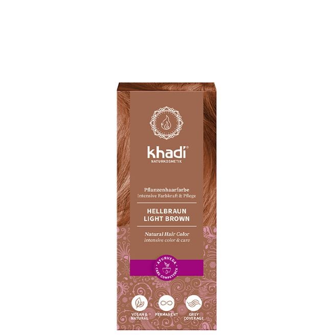 Khadi Naturlig Hårfärg Ljusbrun 100 g