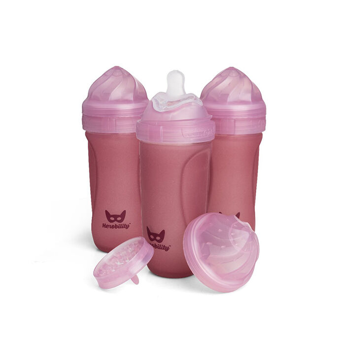 Smokkflasker Rosa 320 ml 3-pakning