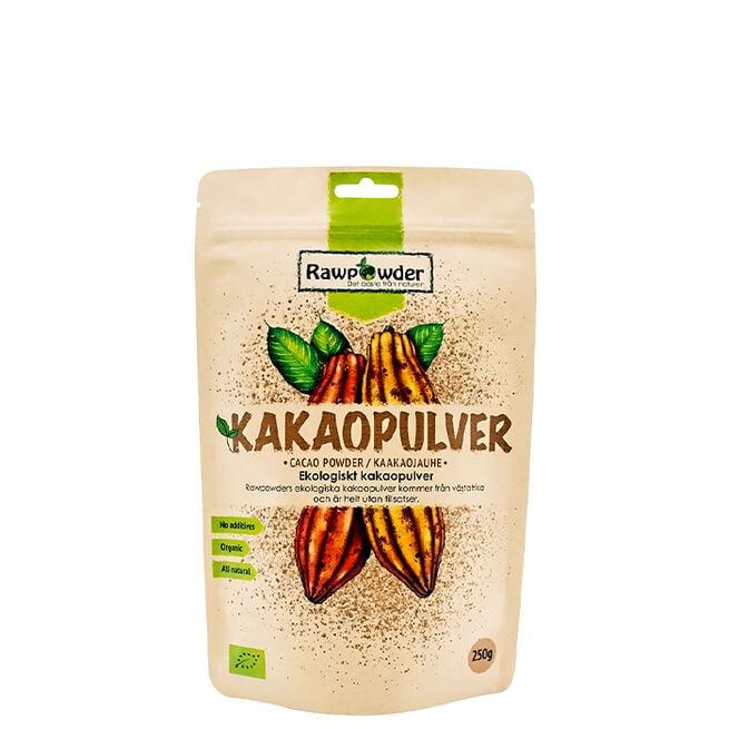 Kakaopulver ØKO, 250 g  Økologisk Kakaopulver 250 g kakao