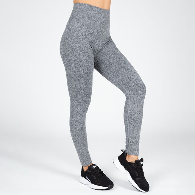 Gorilla Wear Quincy Seamless Leggings, Grey Melange Quincy Seamless Leggings, Grey Melange