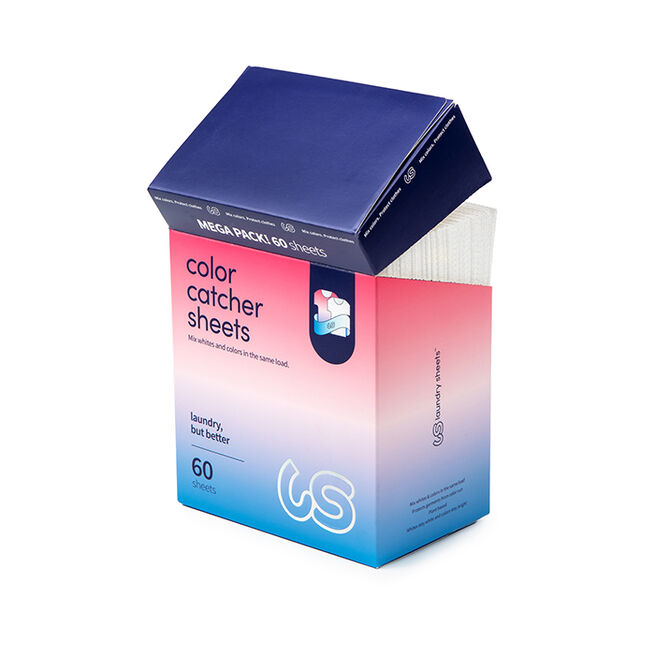 Color Catcher Sheets 60-pack  Fargefangende Vaskeark 60-pakning