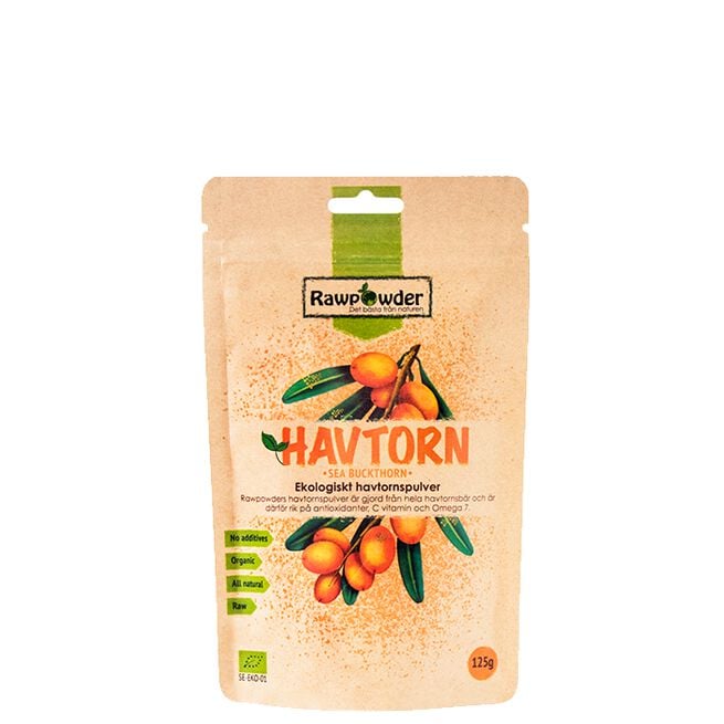 Havtornspulver ØKO, 125 g 