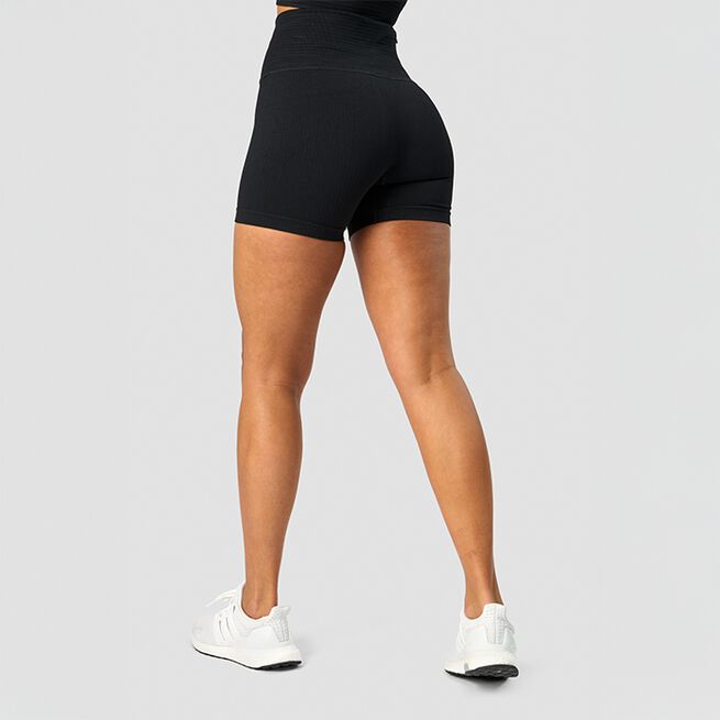 Ribbed Define Seamless Pocket Shorts, Black, L  Ribbed Define Seamless Pocket Shorts, Black
