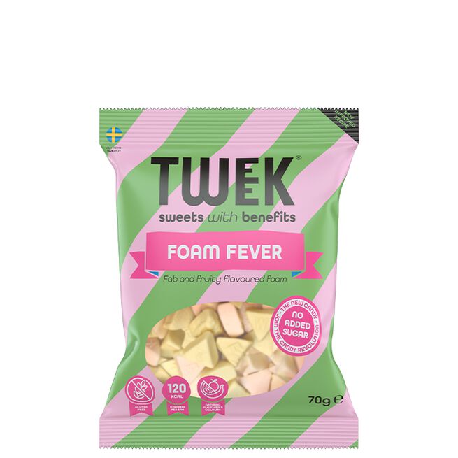 Tweek 70 g Foam Fever Lavkalori Godteri 80 g Foam Fever