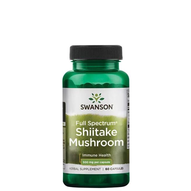Full Spectrum Shiitake Mushroom 500 mg 60 kapslar Full Spectrum Shiitake Mushroom 500 mg 60 kapsler