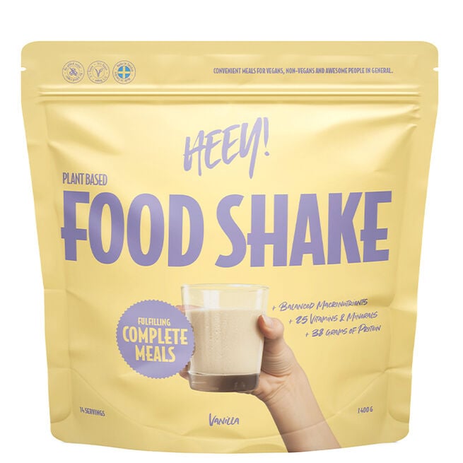 Heey! Vegansk Food Shake Måltidsersättning Vanilj 1400 g Vegansk Food Shake Måltidserstatning 1400 g Vanilje