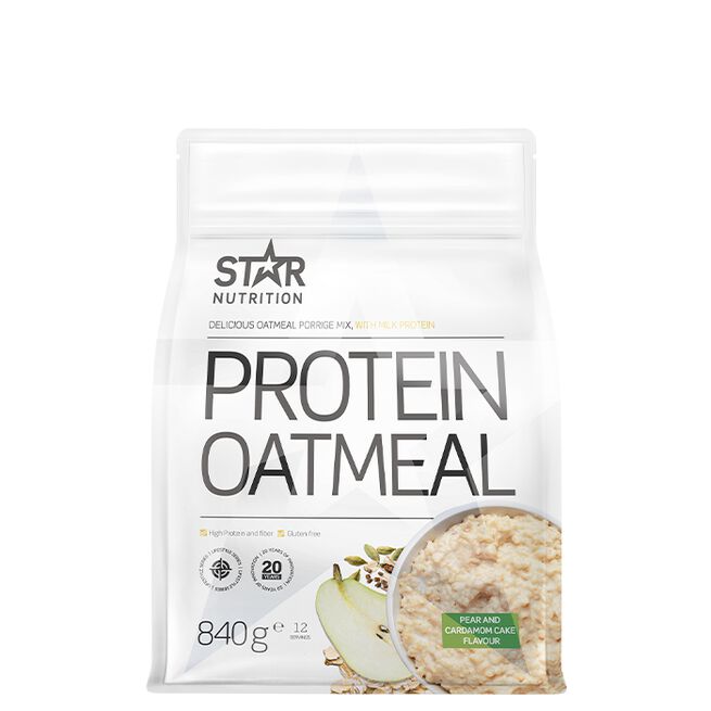 Protein Oatmeal, Pear-Cardamom Cake, 840g Proteingrøt Glutenfri 840 g Pear-Cardamom Cake